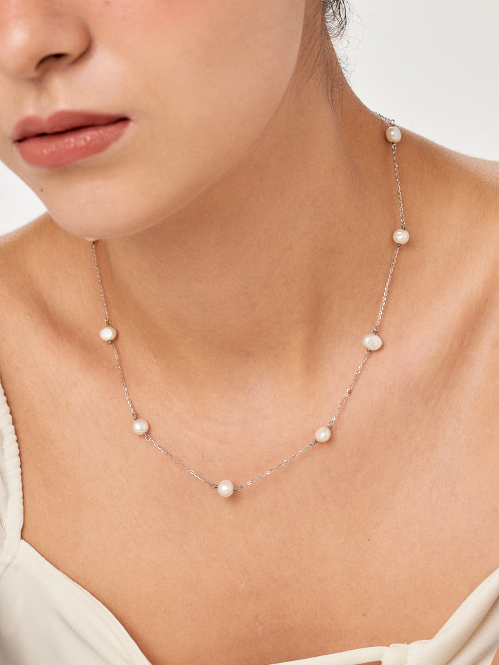 PEARLY Cable Chain Necklace - Minimalist Lab