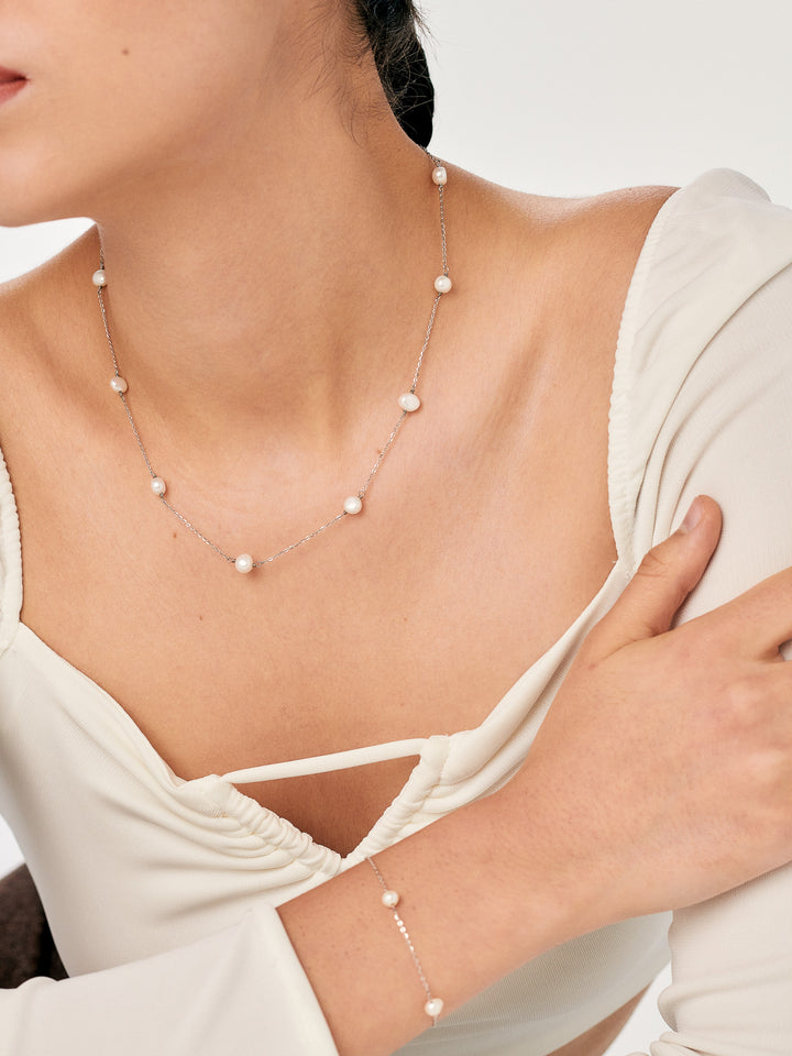 PEARLY Cable Chain Necklace - Minimalist Lab