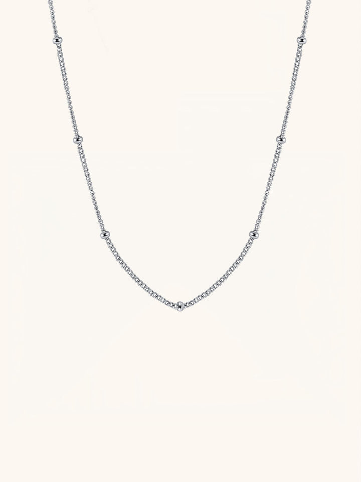 SATELLITE Sterling Silver Beaded Chain - Minimalist Lab