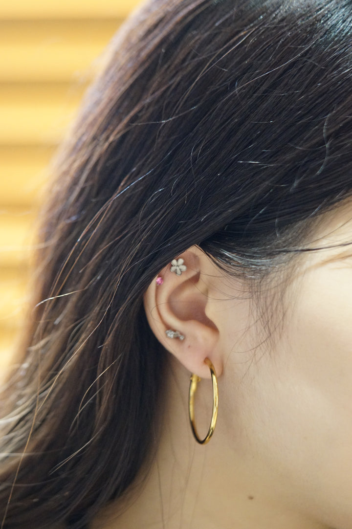 [ONLINE] Classic Thin Essential Hoop Earrings