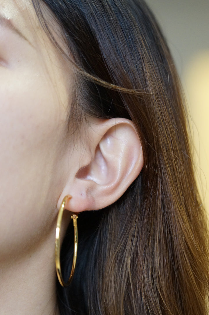 [ONLINE] Classic Thin Essential Hoop Earrings