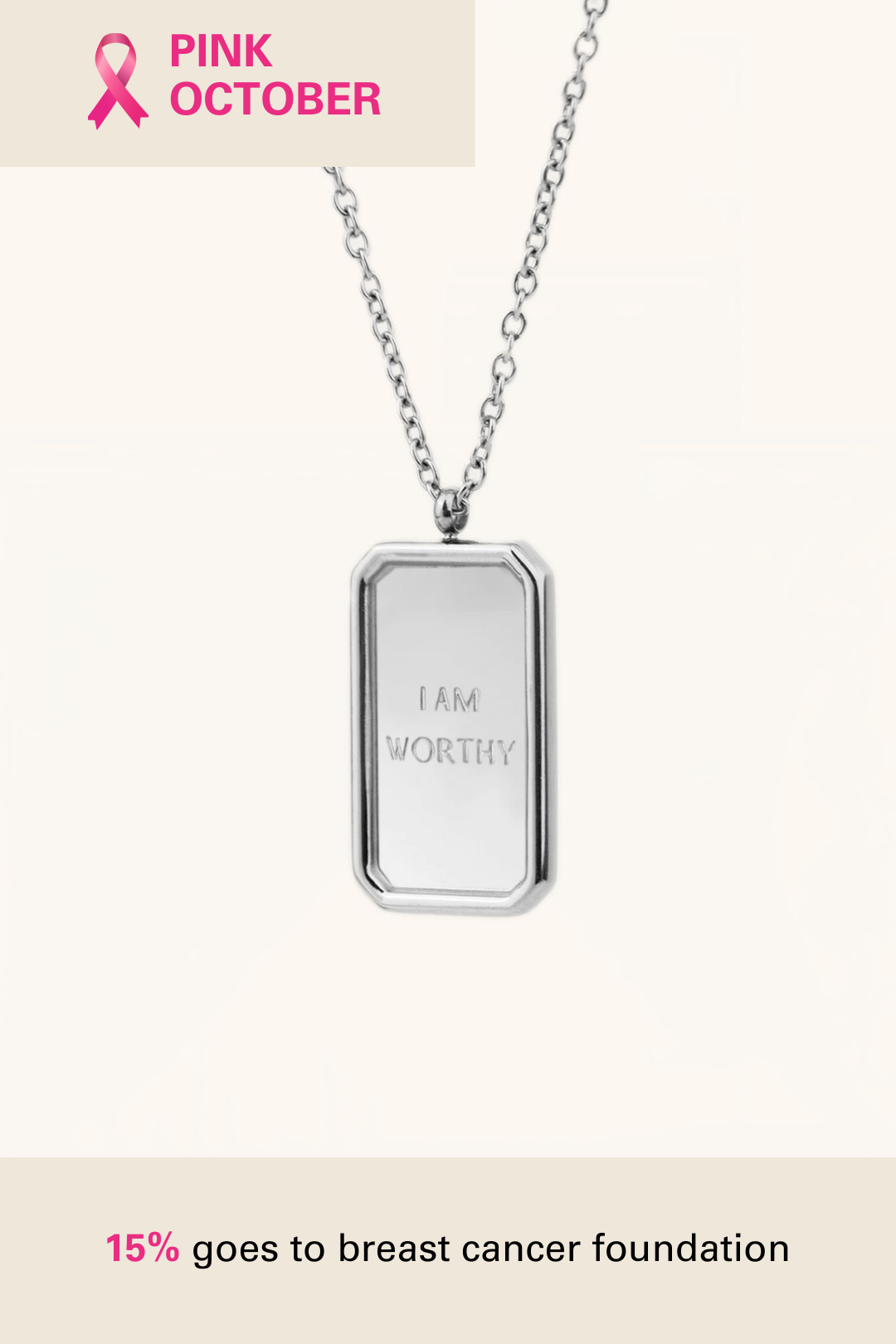 Affirmation Plate Engravable Necklace - Minimalist Lab