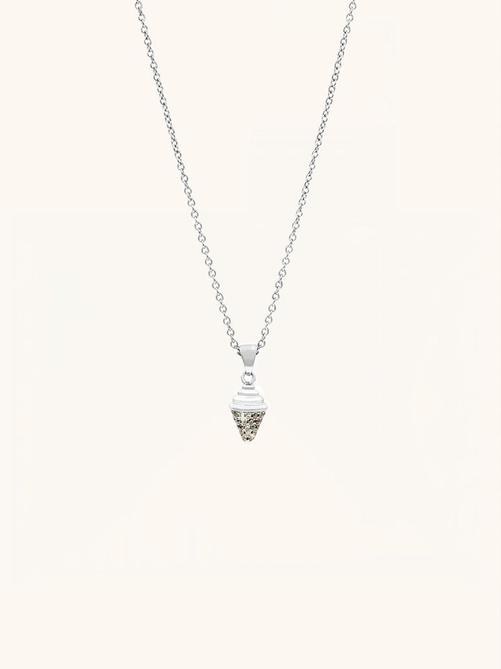 SUNDAE Ice Cream Sterling Silver Necklace - Minimalist Lab