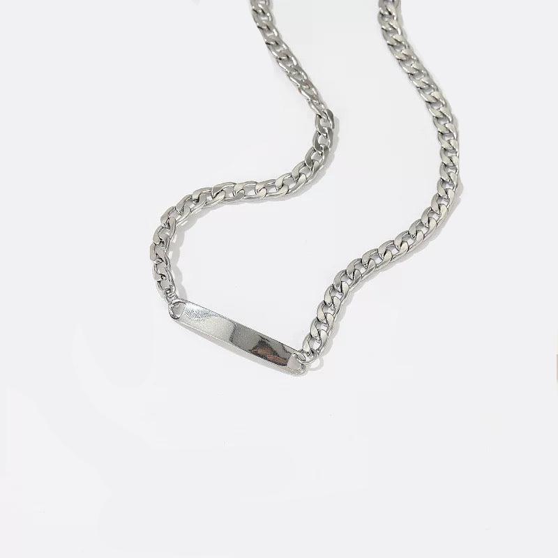 Statement Curb Chain Engravable Necklace