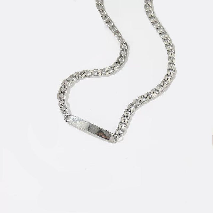 Statement Curb Chain Engravable Necklace