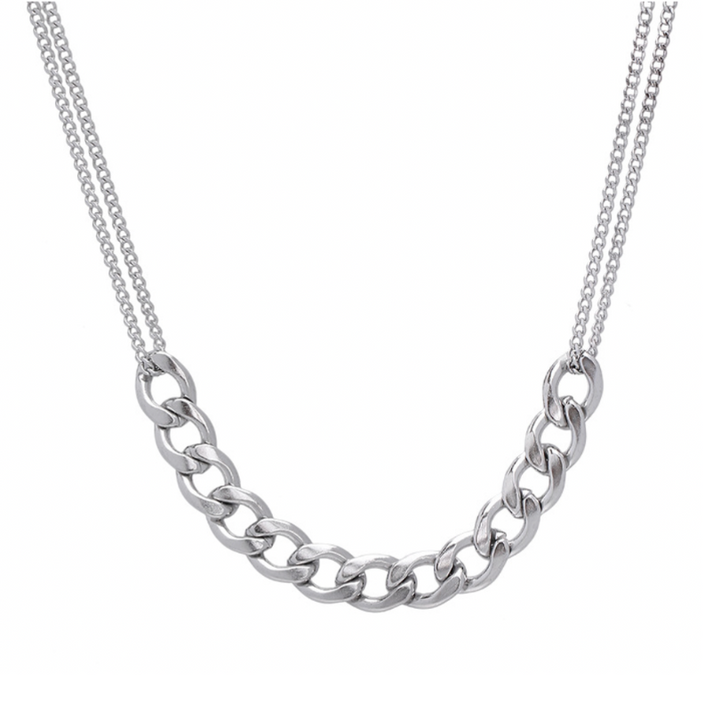 Oversized Mid Curb Chain Necklace