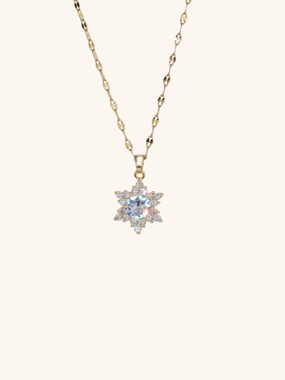 Diamond Snowflake Necklace