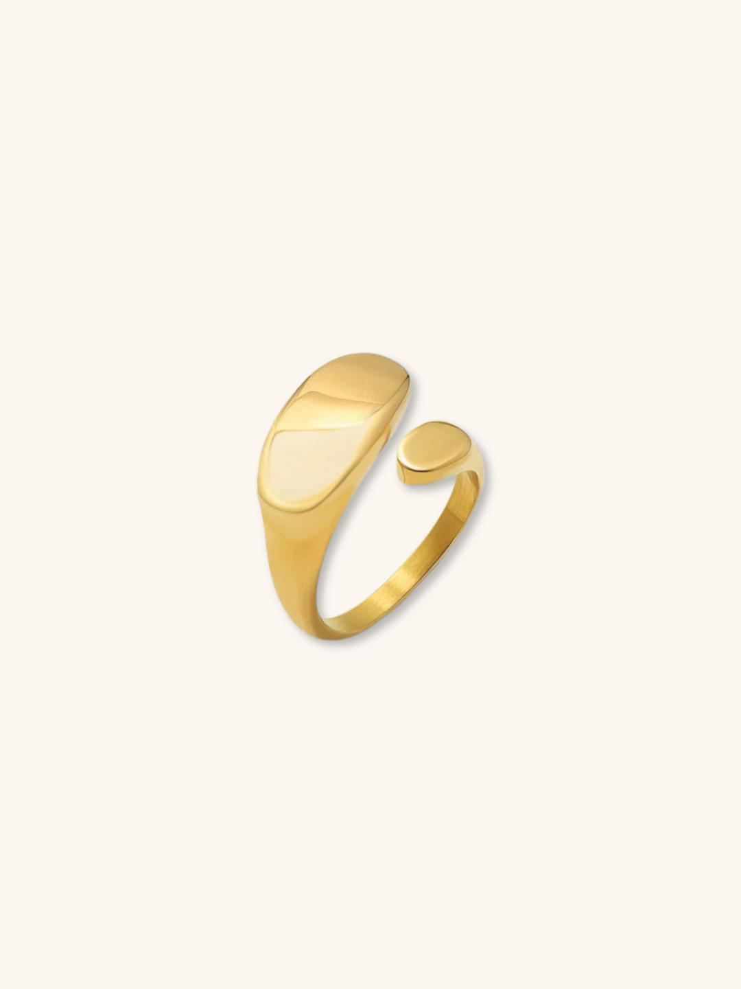 Entwined Ovals Adjustable Ring