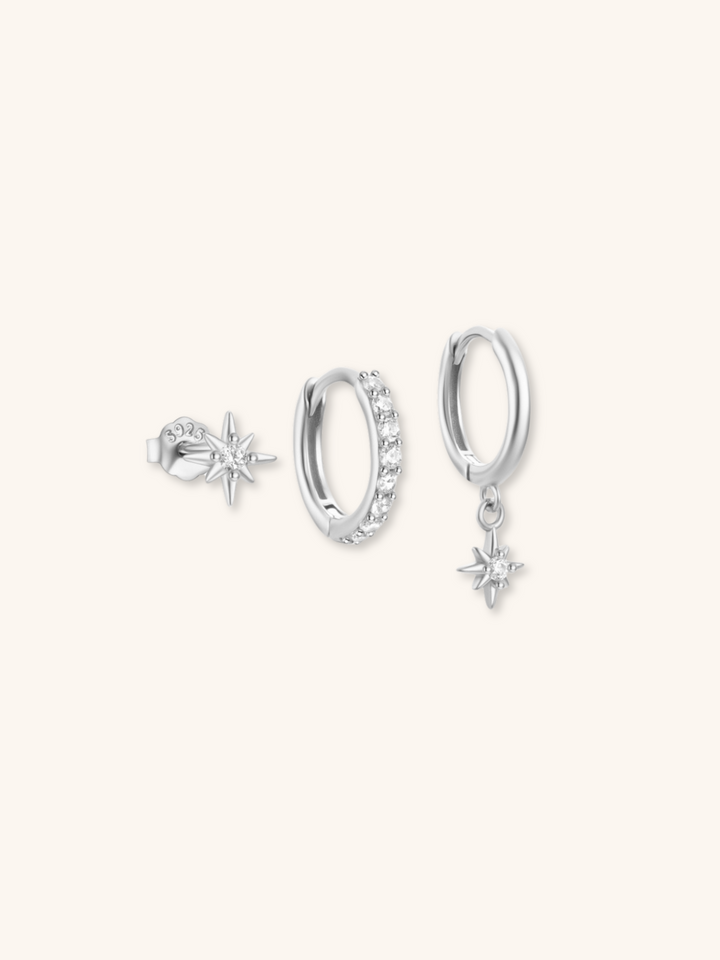 FELIX Starlight Sterling Silver Earrings Set