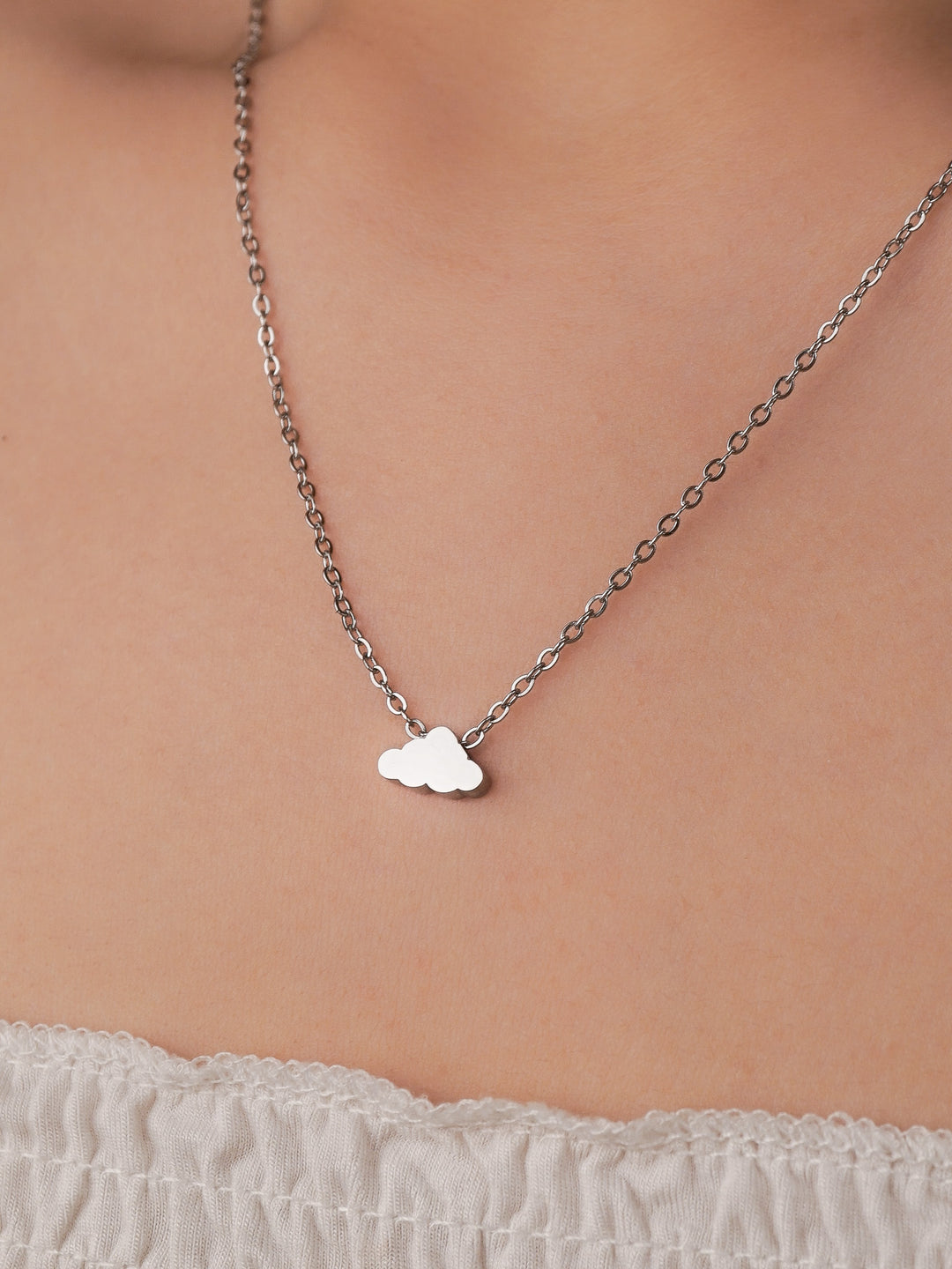 Mini Cloud Engravable Necklace