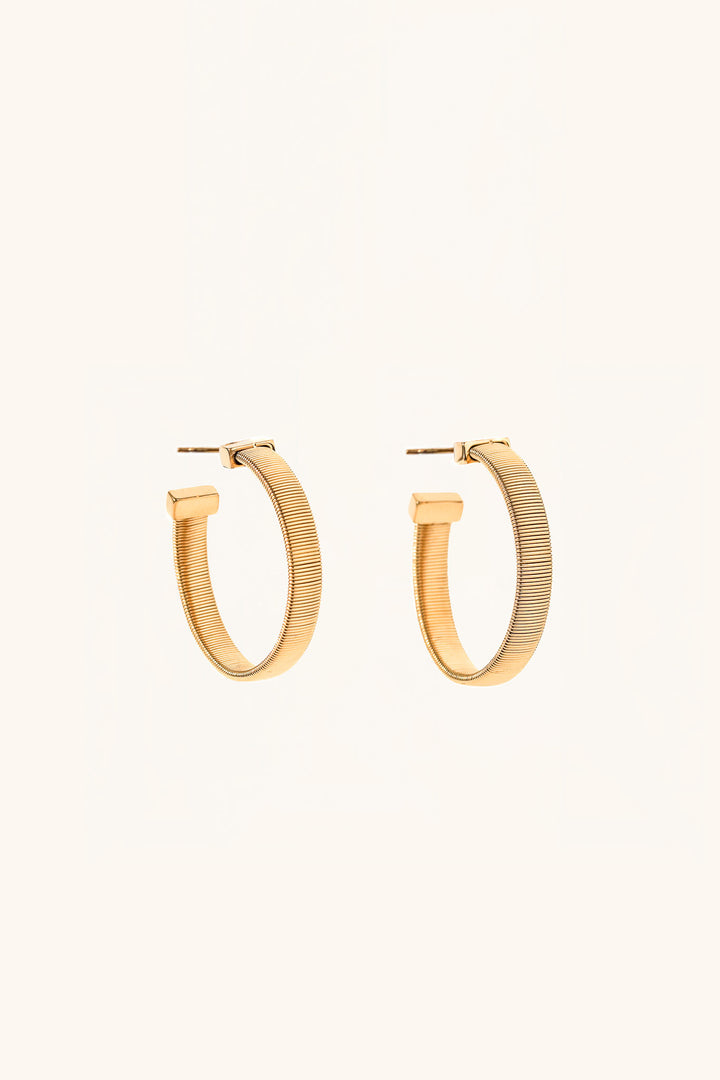 Chunky C-Shaped Hoop Earrings