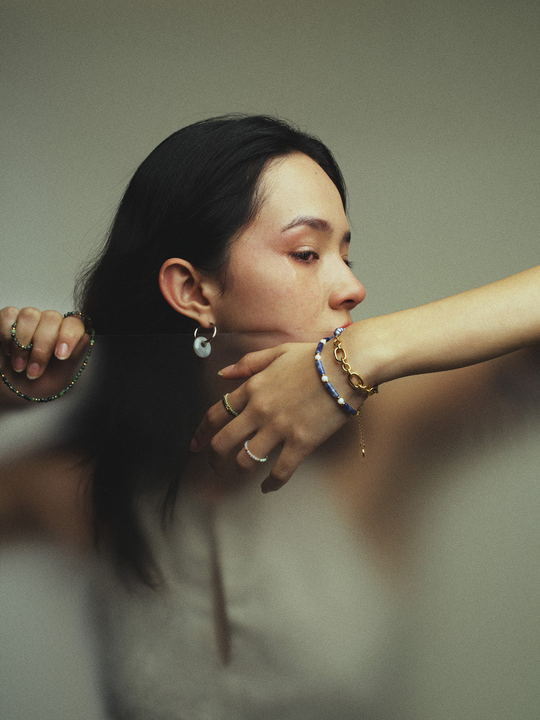 Reflection Hoop Earrings