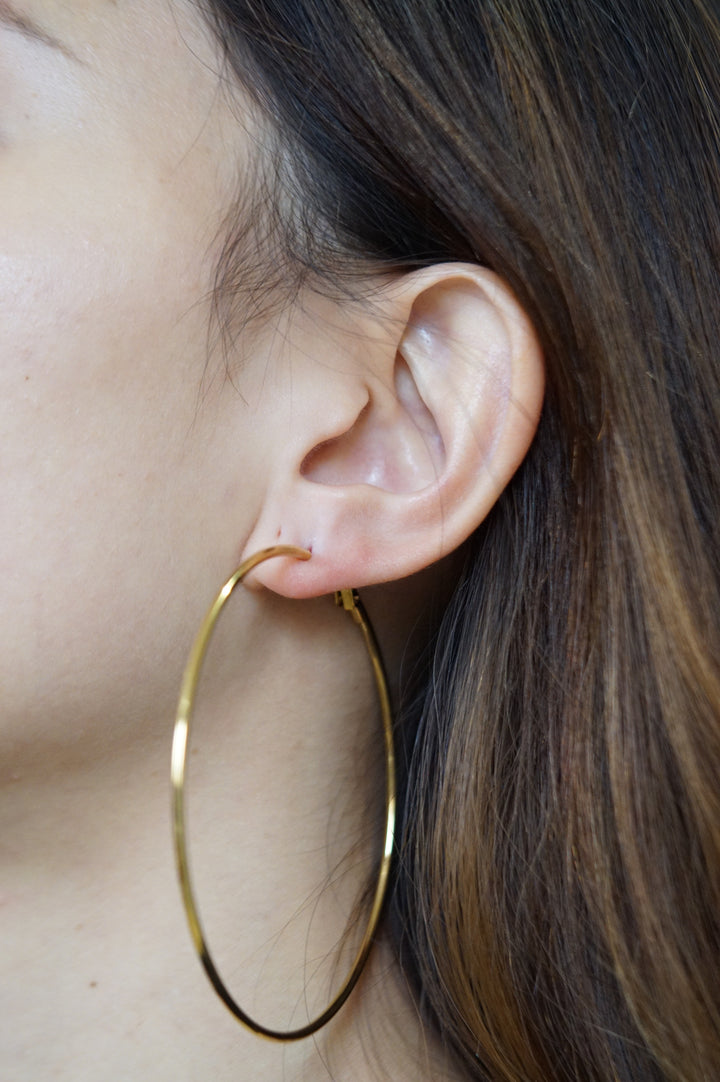 [ONLINE] Classic Thin Essential Hoop Earrings