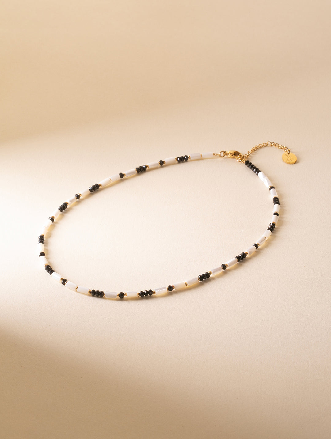 Eclipse Luster Beaded Necklace - Minimalist Lab