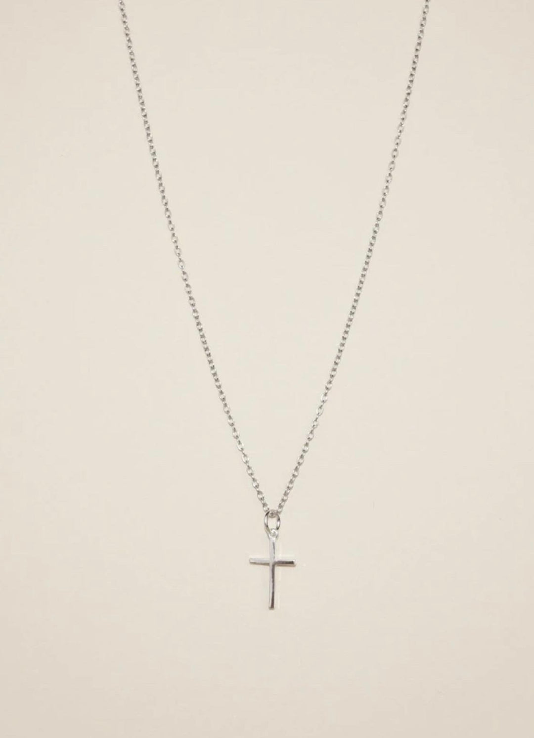 LUISA Cross Sterling Silver Necklace