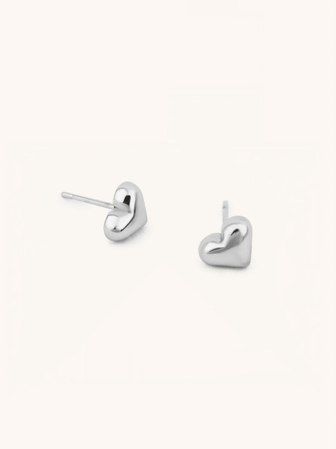 Heart Stud Earrings Stainless Steel - Minimalist Lab