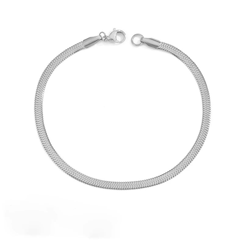 Herringbone Stainless Steel Bracelet