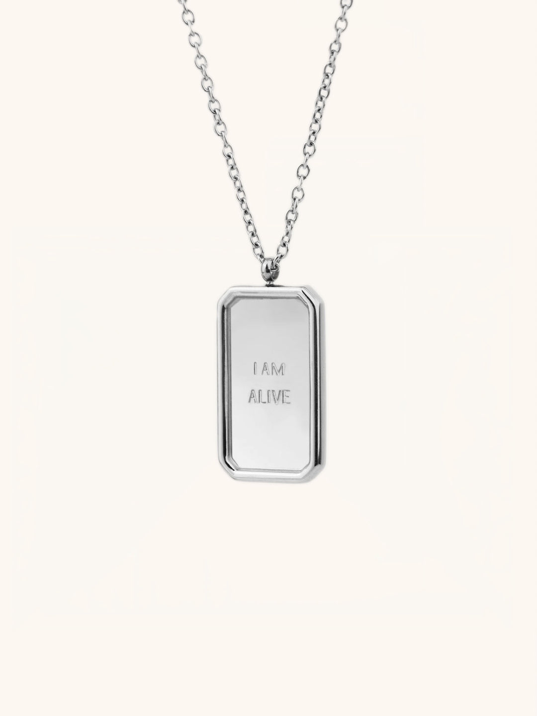 Affirmation Plate Necklace