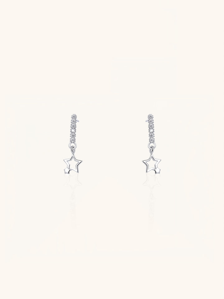 LUNA Star Drop Stud Earrings - Minimalist Lab