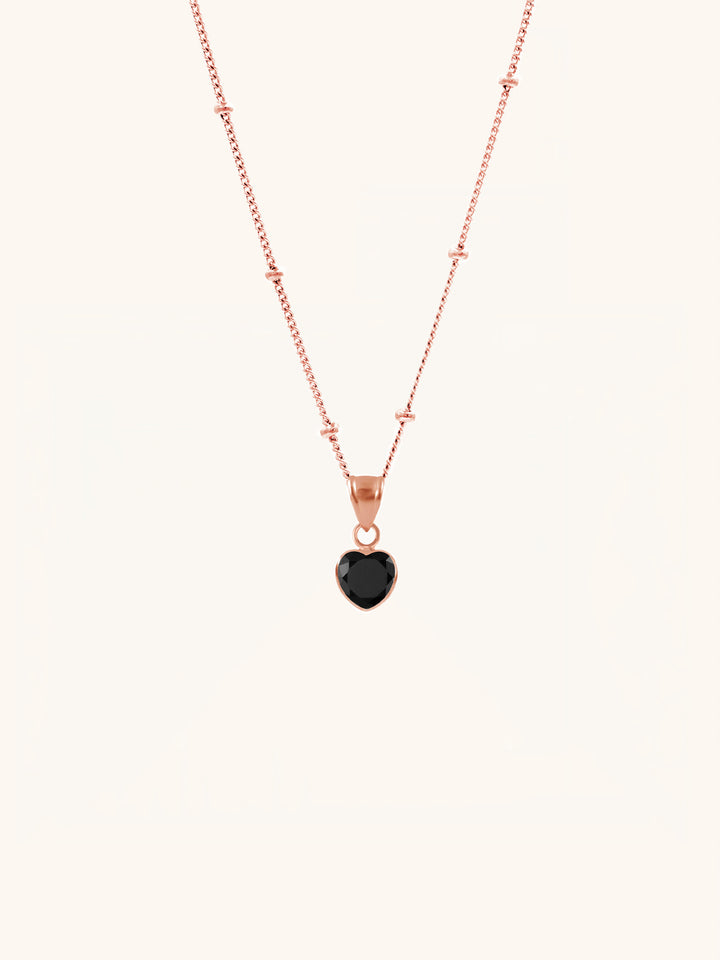 MEGAN Heart Sterling Silver Necklace - Minimalist Lab