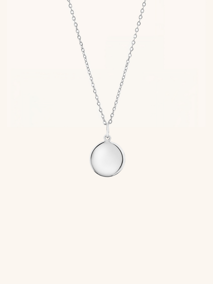 Round Engravable Locket Necklace