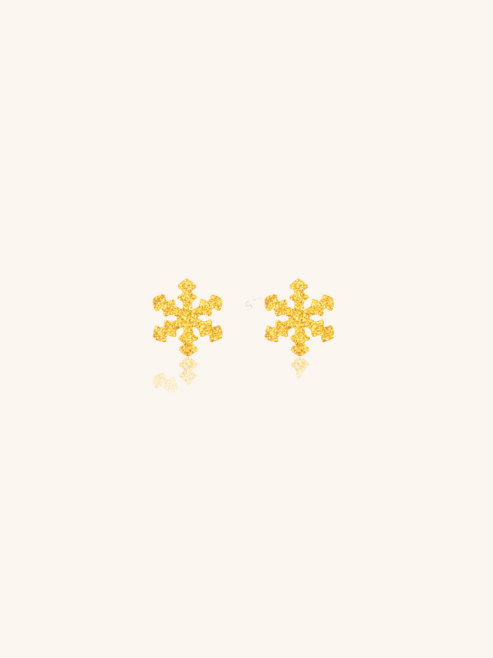 Mini Snowflake Stud Earrings