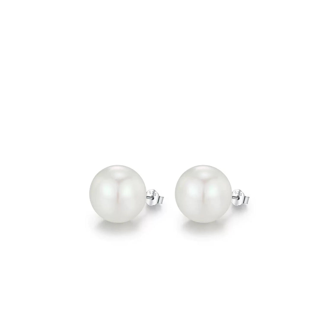 MEGHAN Pearl Sterling Silver Ear Studs