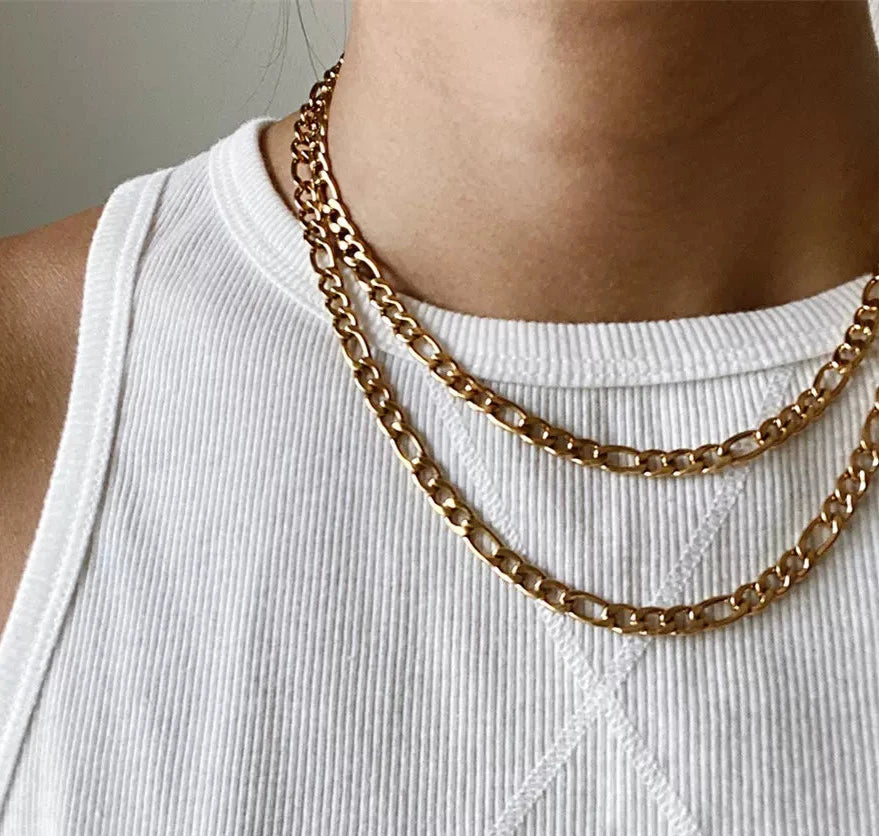 Figaro Chain Essential Necklace - Minimalist Lab