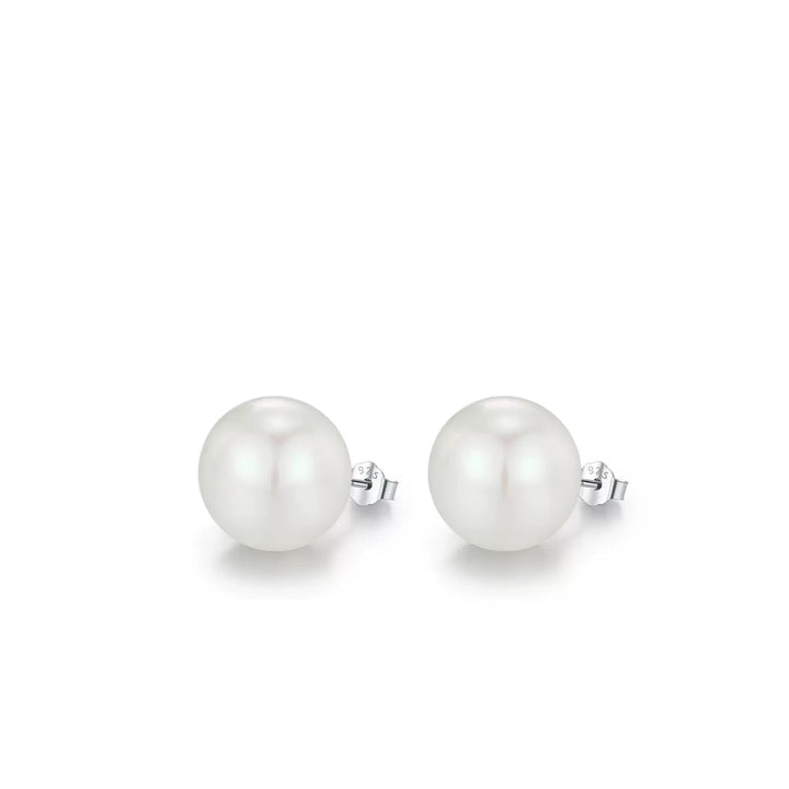 MEGHAN Pearl Sterling Silver Ear Studs