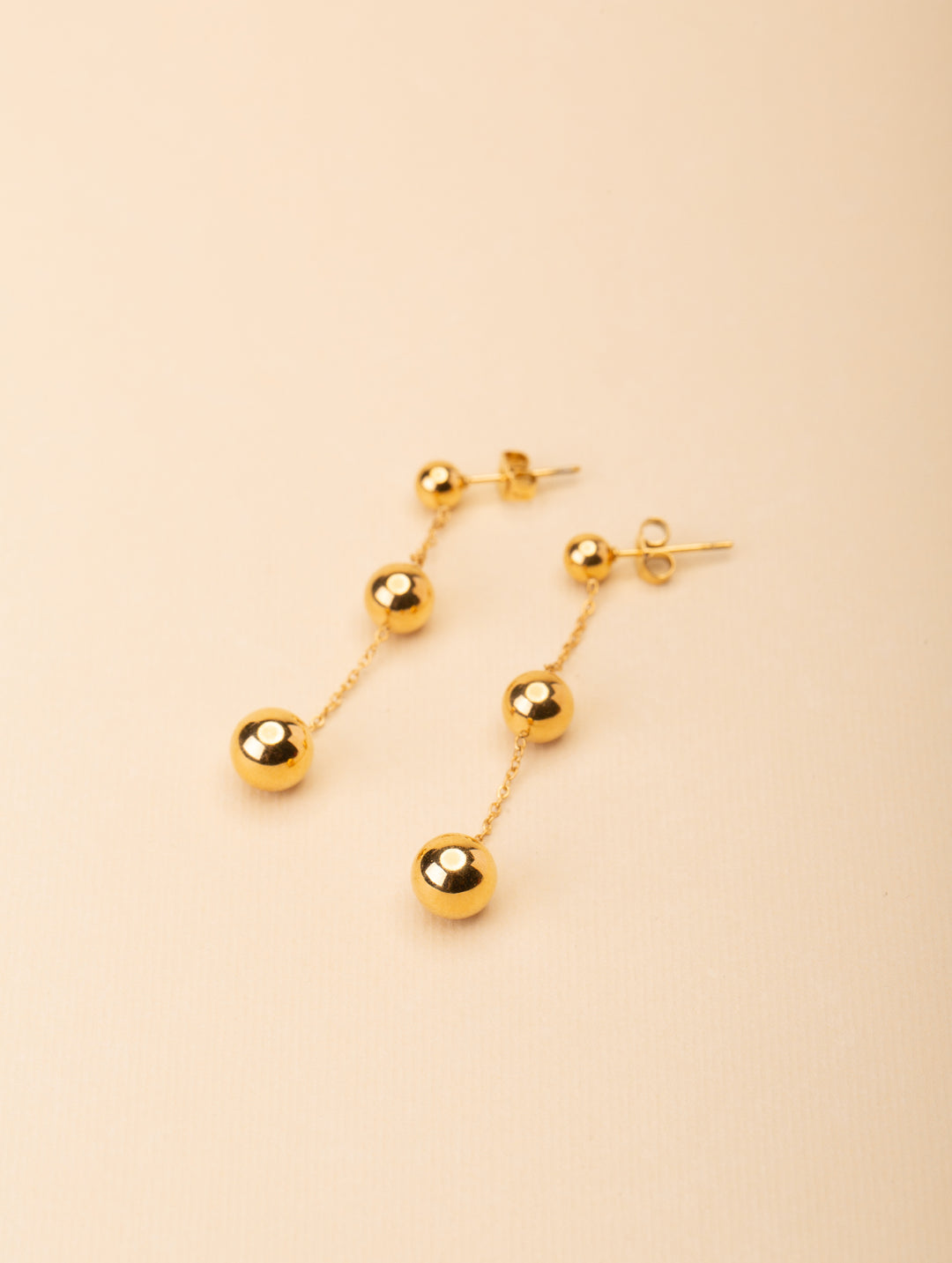 Allure Dangling Ball Stud Earrings