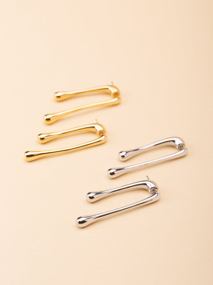 Muse Droplet Stud Earrings - Minimalist Lab