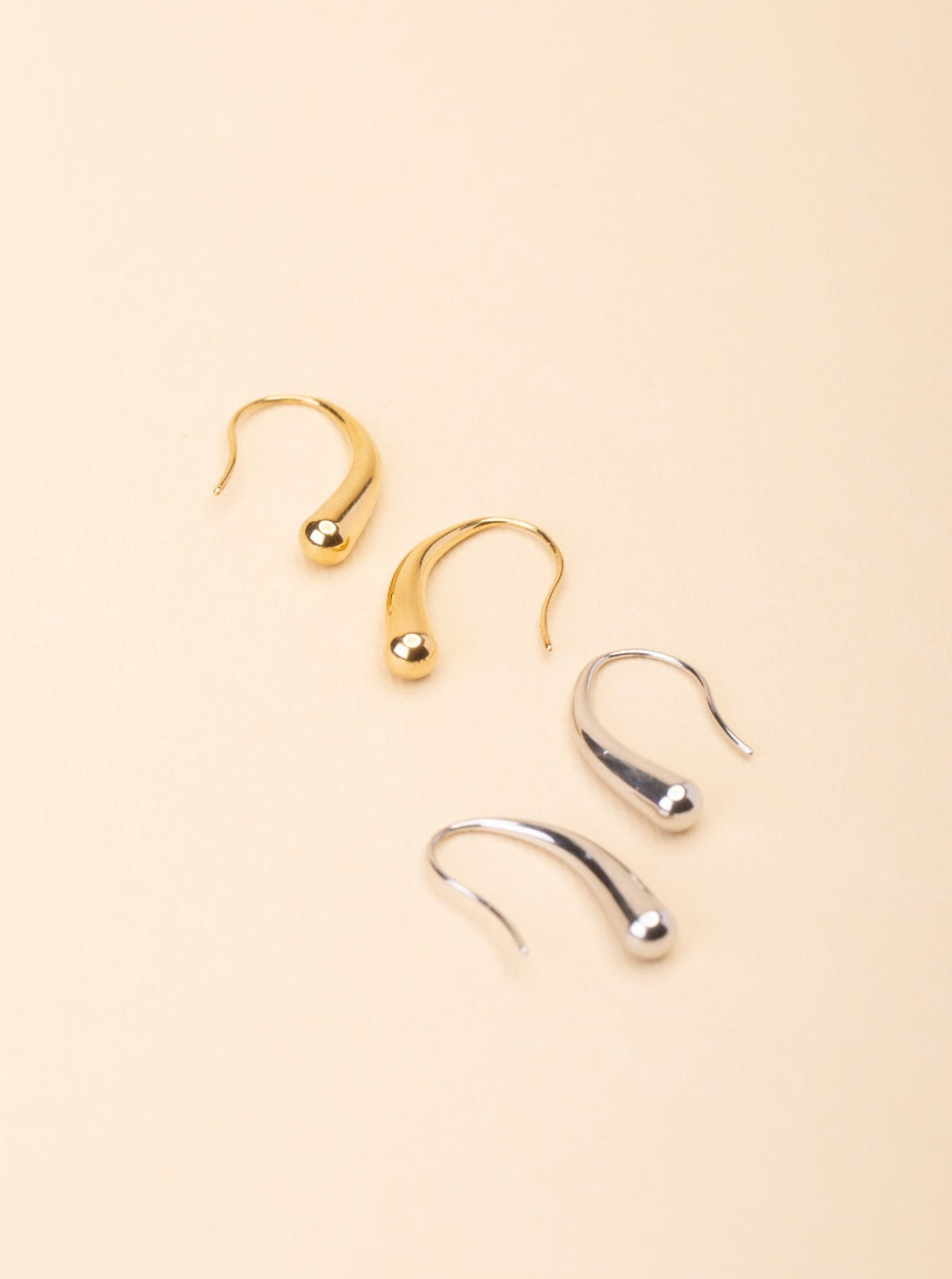 Calm Droplet Threader Earrings - Minimalist Lab