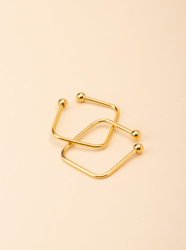 Empowerment Square Hook Earrings - Minimalist Lab