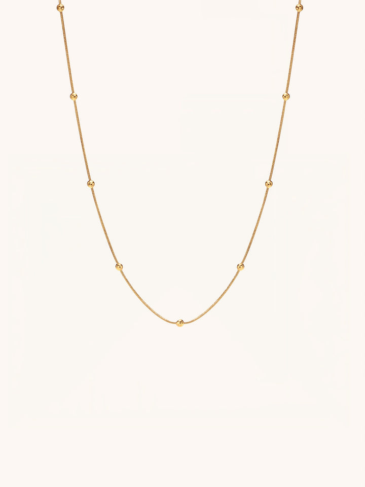 Rhea Satellite Snake Chain Necklace