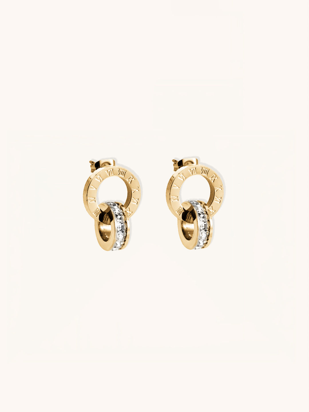 Roman Numerals Stud Earrings