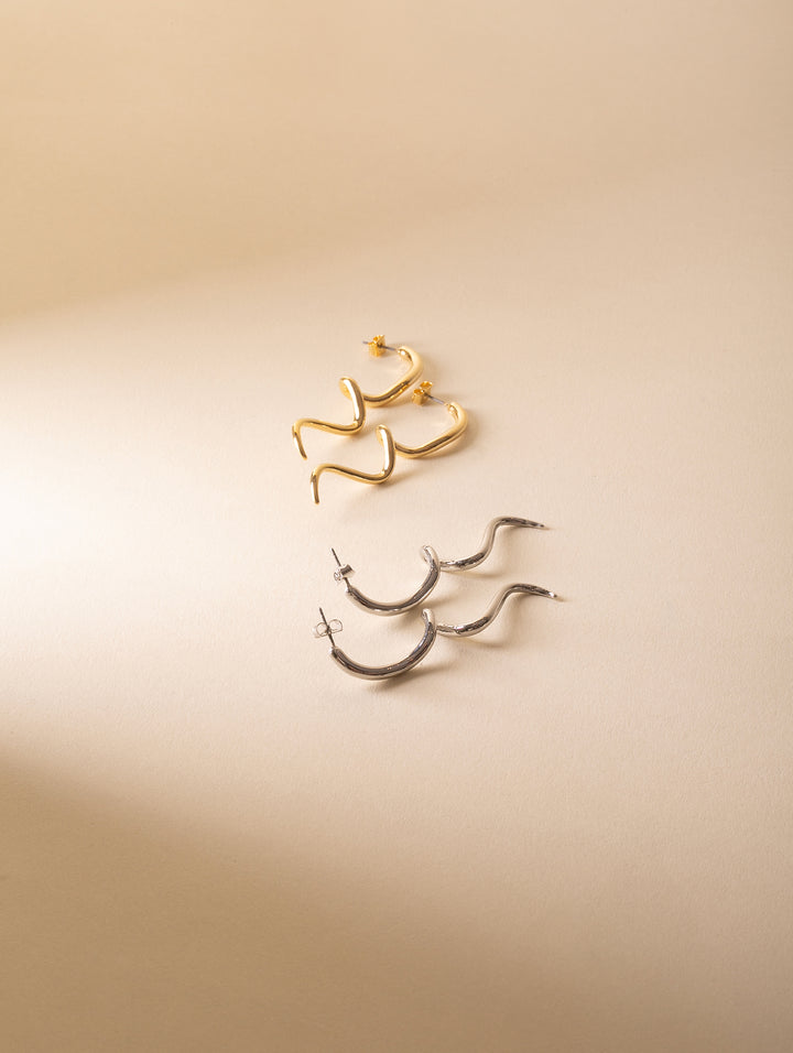 Spiral Stud Earrings - Minimalist Lab