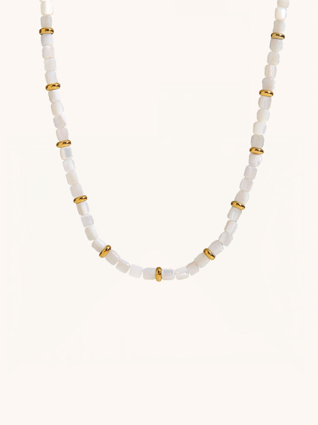 Golden Luster Beaded Necklace