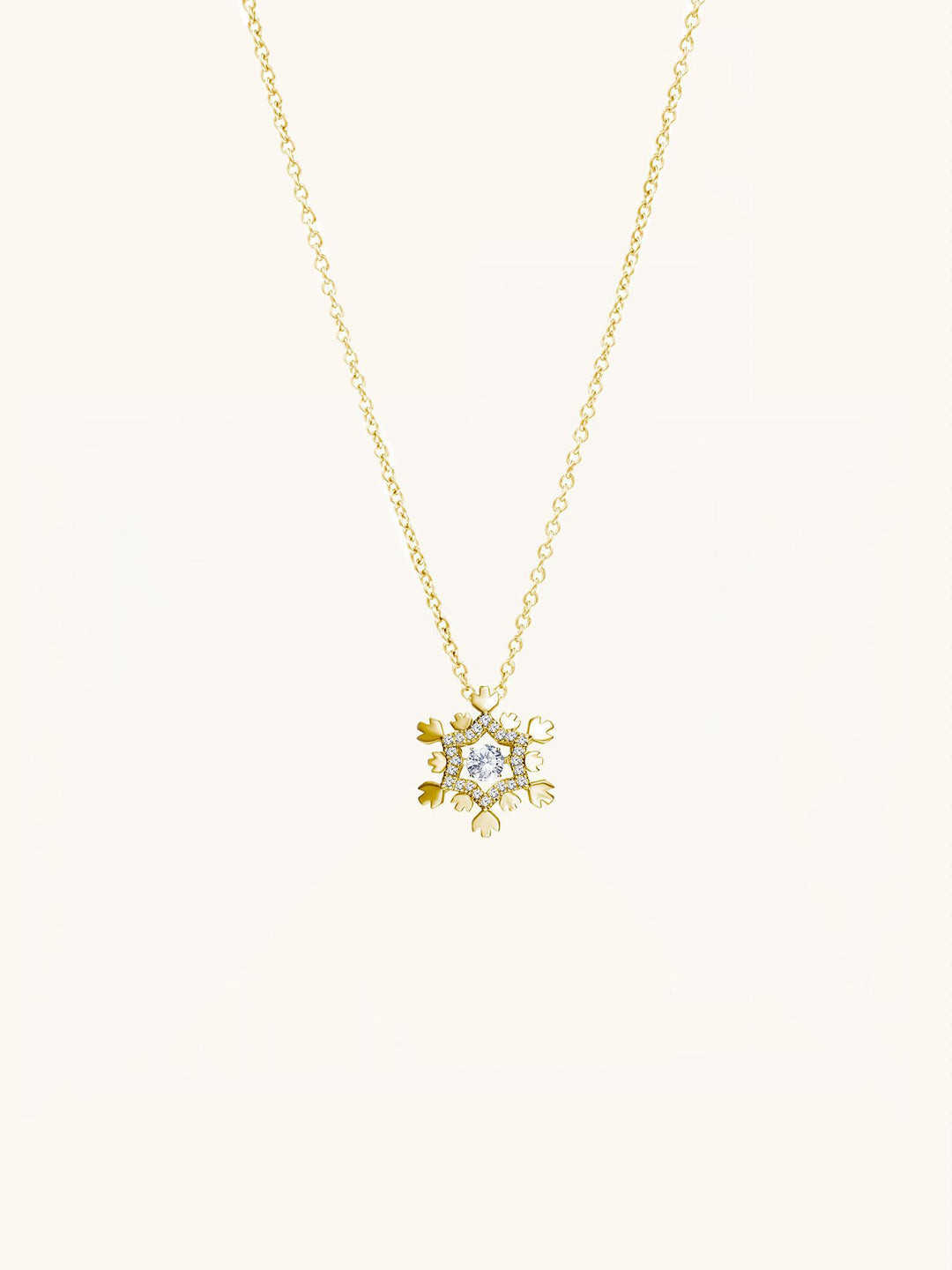 ANNALISE Dancing Diamond Snowflake Necklace