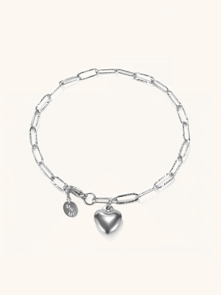 Heart Chain Engravable Bracelet