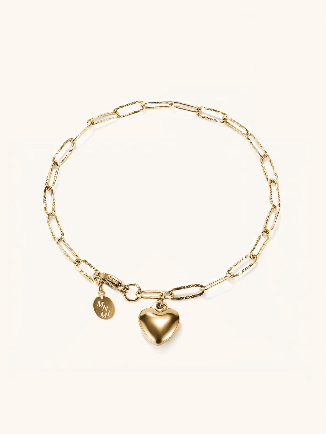 Heart Chain Engravable Bracelet