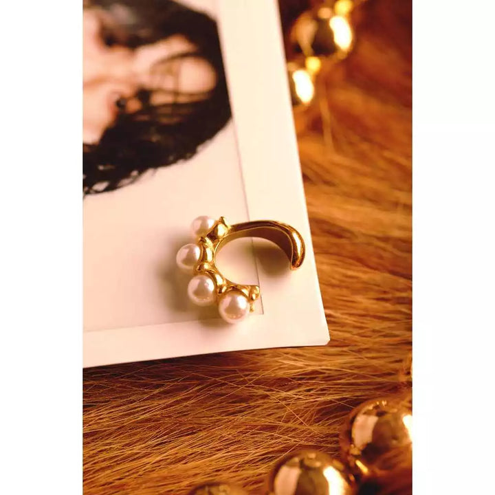 Courage Pearls Ear Cuffs