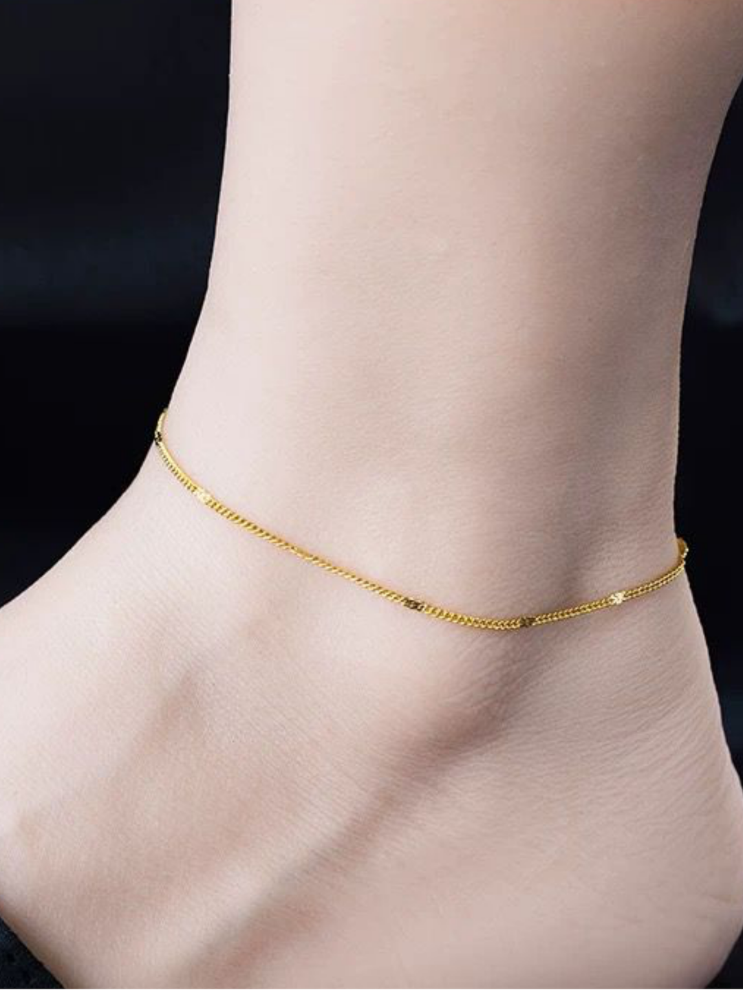 Titanium Fine Chain Anklet - Minimalist Lab