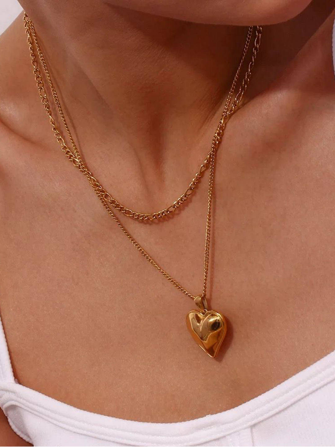 Infinite Heart Layered Necklace