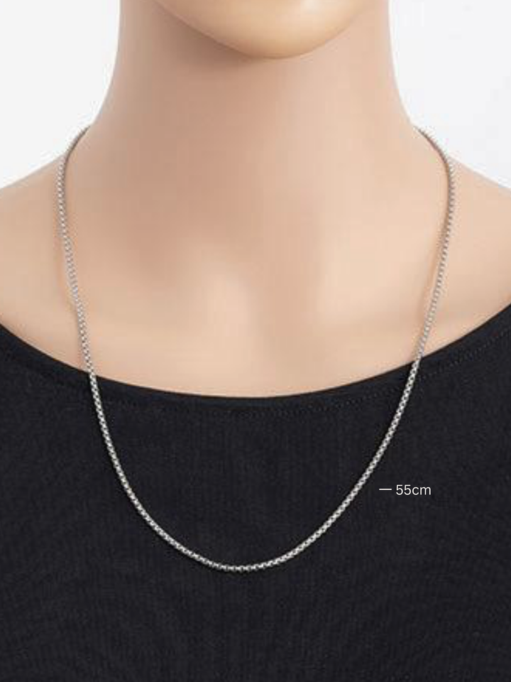 Square Rolo Chain Necklace