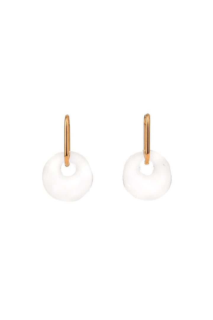 Sphere Oval Hoop Earrings