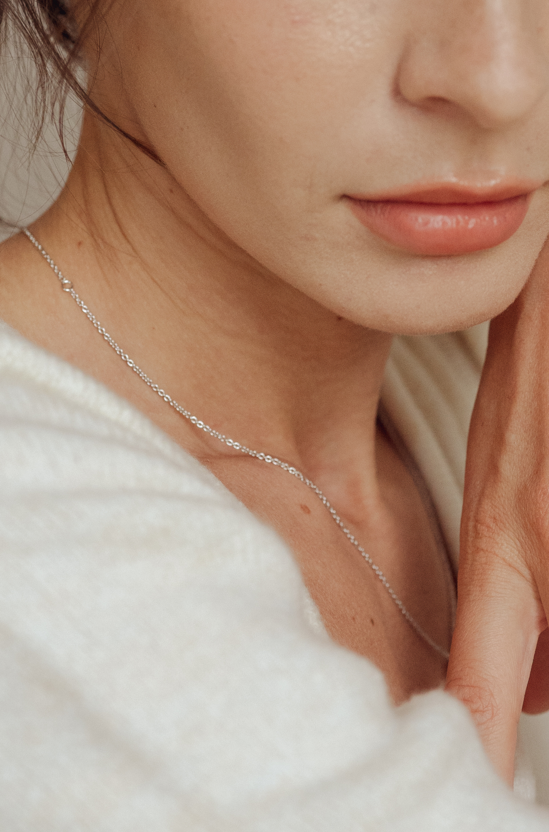 Carved Cable Sterling Silver Chain