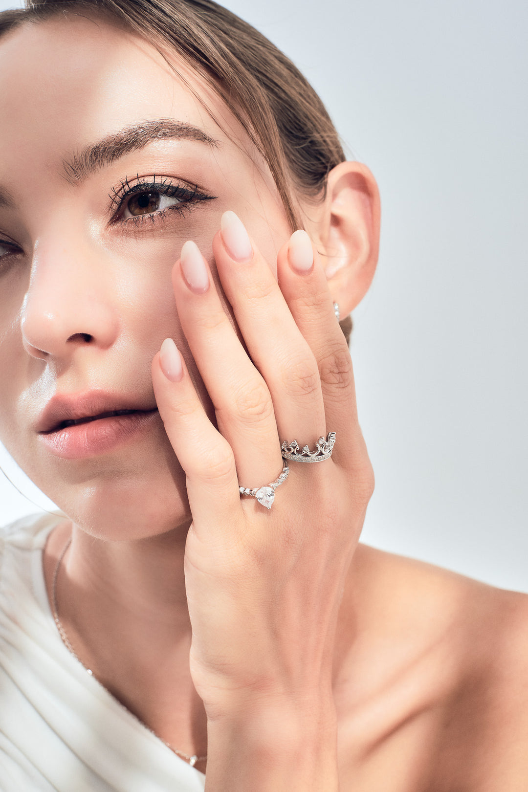 TOVE Teardrop Solitaire MNML LUXE Ring