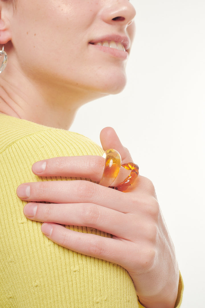 Organic Rope Glass Ring