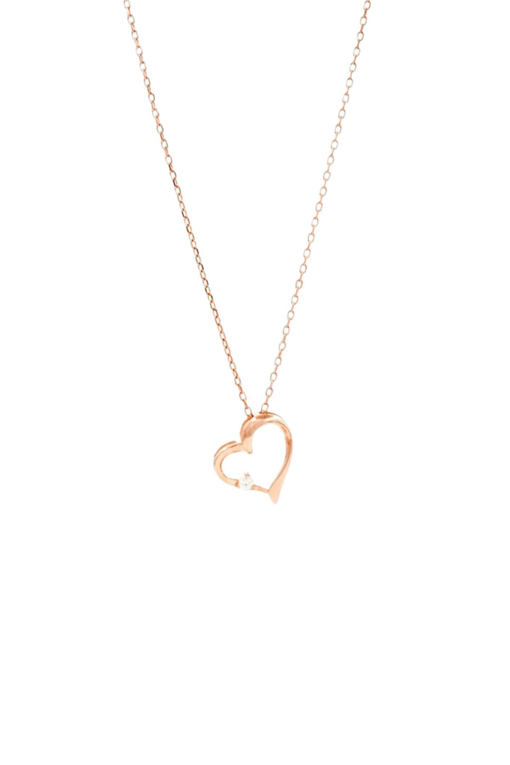 LETTIE Floating Heart Sterling Silver Necklace