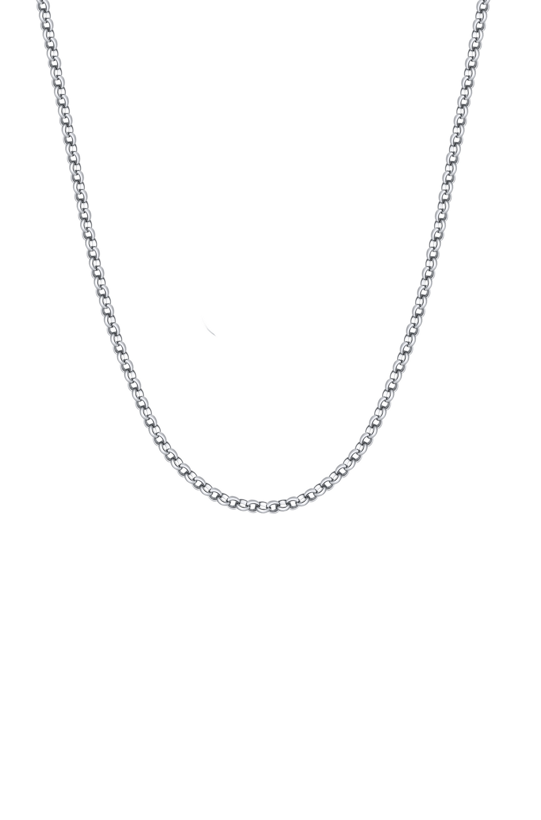 ROLO Sterling SIlver Round Chain